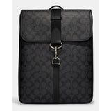 Coach Men’s Blaine Backpack In Signature Canvas (black) MSRP $598