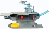 Disney Planes Aircraft Carrier Playset + DUSTY CROPHOPPER  storage 6 Planes