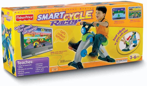 Fisher Price Smart Cycle Racer 3D Racing TV Ride On Video Game Learn & Play