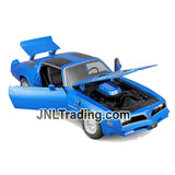 Maisto Special Edition Series 1:18 Scale Die Cast Car Set - Blue High Performance Pony PONTIAC FIREBIRD TRANS AM with Display Base