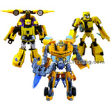 Year 2008 Transformers Exclusive Series 3 Pack Set Deluxe Class 6 Inch Tall Figure - LEGACY OF THE BUMBLEBEE (Classic, Movie Premium and Animated)