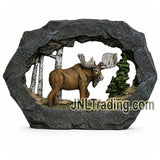 Regal Elites 5.5-Inch Moose Rock Arch Woodland Resin Figurine Rustic Cabin Home Décor 7-348/02