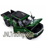 Maisto Special Edition Series 1:20 Scale Die Cast Truck Set - Metallic Green Electric Pickup RIVIAN R1T with Display Base