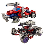 Year 2013 Transformers Construct-Bots Series 2 Pack 6 Inch Tall Figure Set - OPTIMUS PRIME (Rig Truck) Vs MEGATRON (Battle Tank)