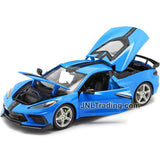 Maisto Special Edition Series 1:18 Scale Die Cast Car - Blue Sport Coupe 2020 CHEVROLET CORVETTE STINGRAY with Display Base