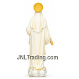 Turtle King 16 Inch Sacred Heart of Mary Statue Catholic Blessed Virgin Mary Hand-Painted Resin Religious Figurine for Home Altar Church Decor D18193