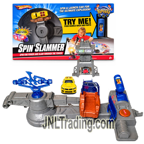 Year 2007 Hot Wheels Rumblers Series 1:64 Scale Die-Cast Car Playset - SPIN SLAMMER M0035 with Lights and Sounds