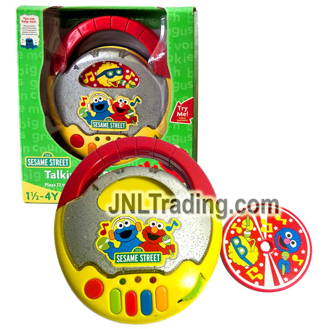 Year 2007 Sesame Street 123 TALKING CD PLAYER with 12 Tunes and 4 Styles of Music