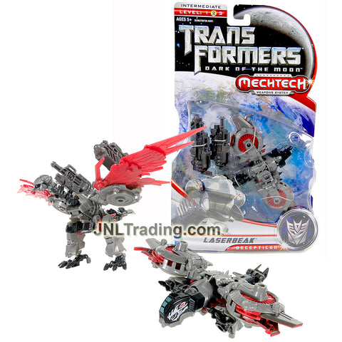 Year 2010 Transformers Dark of the Moon Series Deluxe Class 6 Inch Tall Figure - Decepticon LASERBEAK with Cybertronian Cannon (Hover Jet)
