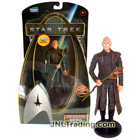 Year 2009 Star Trek Movie Warp Collection 6 Inch Figure - NERO with Teral'n Staff and Black Figure Stand