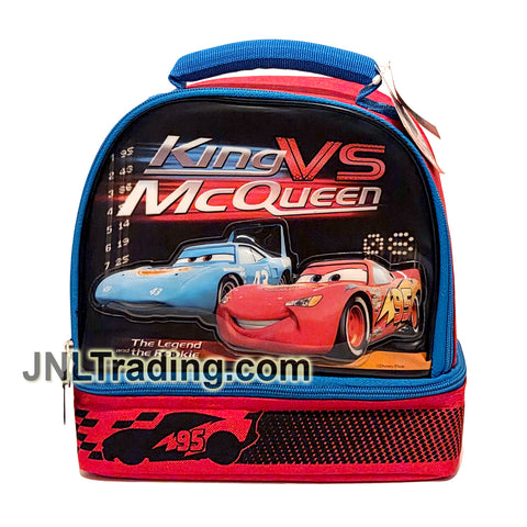 Disney Pixar Cars KING vs McQUEEN Double Compartment Soft Insulated Lunch Bag