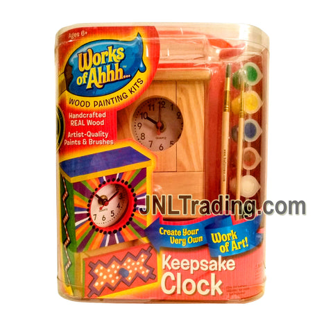Year 2006 Work of Ahhh... Wood Painting Kits with KEEPSAKE CLOCK and Artist Quality Paints & Brushes