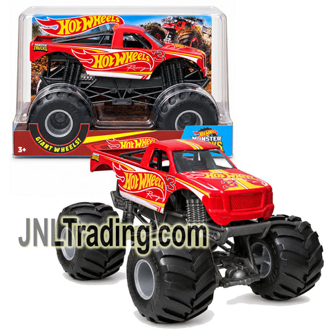 Year 2018 Hot Wheels Monster Trucks 1:24 Scale Die-Cast Truck – HOT WHEELS Racing FYJ85 with Monster Tires, Working Suspension & 4-Wheel Steering