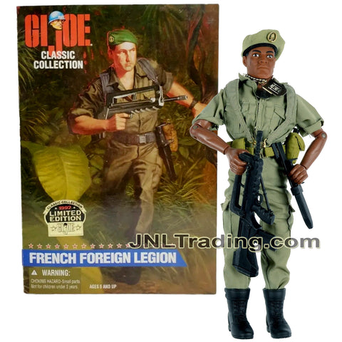 Year 1996 GI JOE Classic Collection Series 12 Inch Tall Soldier Figure - African FRENCH FOREIGN LEGION with H-Harness, Bayonet and F4-AS Rifle