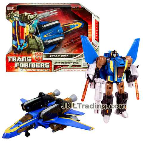 Year 2008 Transformers Universe Series Voyager Class 7 Inch Tall Robot Figure - TREAD BOLT with Blasters and Cannon (Stealth Jet)