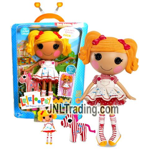 Lalaloopsy Sew Magical! Sew Cute! Limited Edition 12 Inch Button Doll - SPOT SPLATTER SPLASH with Pet Zebra and Bonus Mini 3 Inch Tall Lalaloopsy Doll