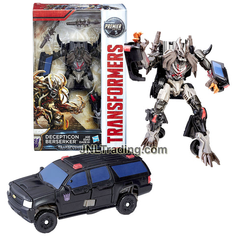 Year 2016 Transformers The Last Knight Movie Premier Edition Deluxe Class 6 Inch Figure - DECEPTICON BERSERKER with Spike Clubs (Chevy Suburban)