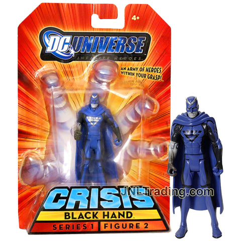 Year 2008 DC Universe Series 1 Infinite Heroes Crisis 4 Inch Tall Action Figure #2 - Villain BLACK HAND