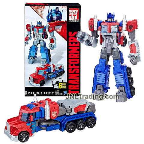 Year 2016 Transformers Generations 6 Steps 11 Inch Tall Figure - Heroic OPTIMUS PRIME