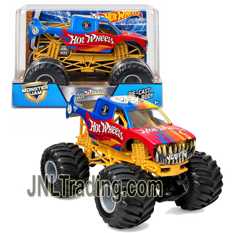 Year 2017 Hot Wheels Monster Jam 1:24 Scale Die-Cast Metal Monster Truck - HOT WHEELS SINCE ’68 FMB61 with Working Suspension and 4-Wheel Steering