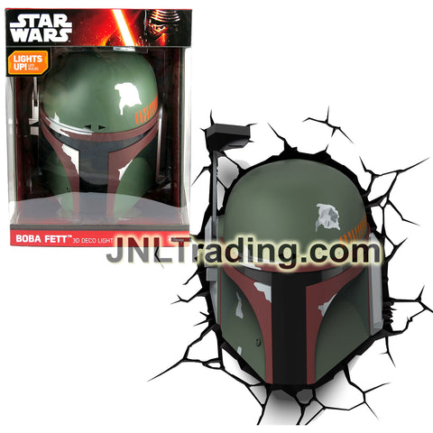 boba fet motorcycle helmet 3DLightFX Star Wars Series Battery Operated 3D Deco Night Light