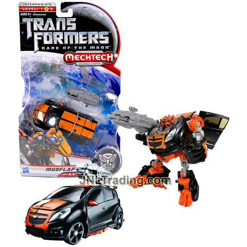 Year 2010 Hasbro Transformers Dark of the Moon Series Deluxe Class 6 Inch Tall Figure - Autobot MUDFLAP with Blaster Battle Axe (Chevy SPARK Concept)