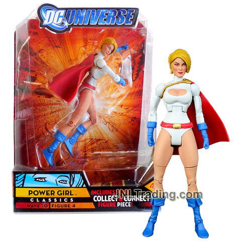Year 2009 DC Universe Wave 10 Classics Series 6 Inch Tall Action Figure Set #4 - POWER GIRL with IMPERIEX's Left Leg