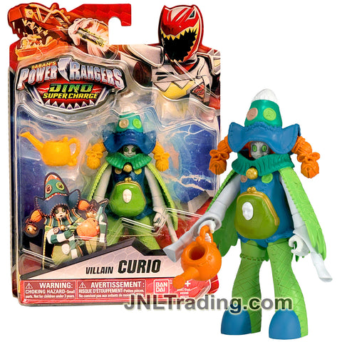 Year 2015 Saban's Power Rangers Dino Super Charge Series 5 Inch Tall Action Figure - Villain CURIO with Pumpkin Shape Watering Can