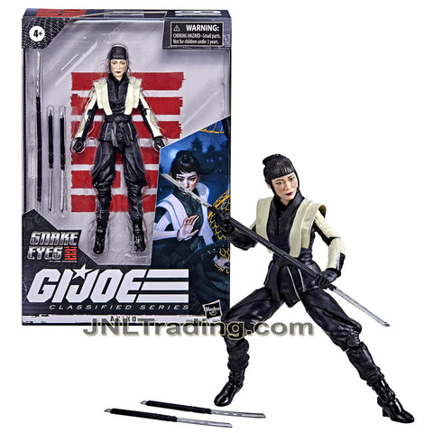 Year 2021 GI JOE Snake Eyes Classified Series 6 Inch Tall Figure - AKIKO with Swords and Spear