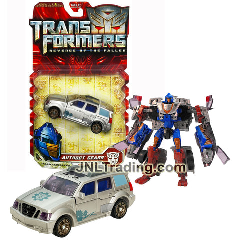 Year 2009 Transformers Revenge of the Fallen Movie Series Deluxe Class 6 Inch Figure - Autobot GEARS with Lever Activated Auto-Punch Attack (SUV)
