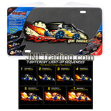 Quest Electro Graphix Got Boost? #2471 Light-Up License Plate 12V 7 Lighting Sequences Turbo Car