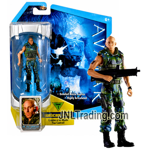 Year 2009 James Cameron’s Avatar Highly Articulated 4 Inch Action Figure - CPL. LYLE WAINFLEET R2301 with Rifle and Level 1 Webcam i-TAG Accessory