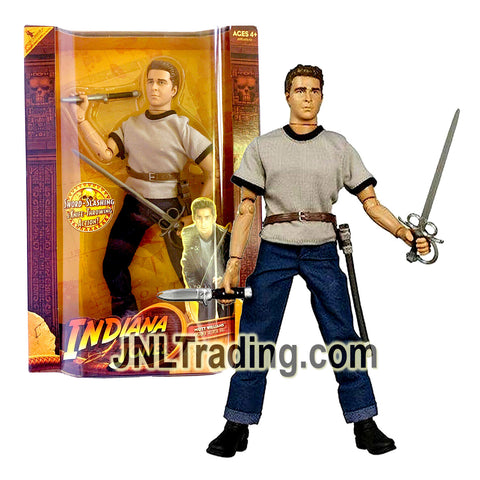Year 2008 Indiana Jones Kingdom of Crystal Skull Series 12 Inch Figure : Sword Slashing and Knife-Throwing Action! MUTT WILLIAMS