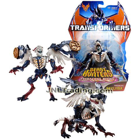 Year 2013 Transformers Beast Hunters Predacon Rising Series Deluxe Class 6 Inch Tall Figure - Predacon SKYLYNX with 2 Discs (Red Horn Dragon)