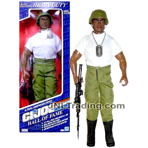 Year 1992 GI JOE A Real American Hero Hall of Fame Series 12 Inch Soldier Figure - Heavy Ordnance Specialist HEAVY DUTY with Helmet, Rifle and Bayonet