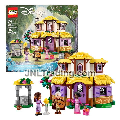 Year 2023 LEGO Wish Series Set #43231 - ASHA'S COTTAGE with Asha, Sakina, Sabino and Star (509 Pcs)
