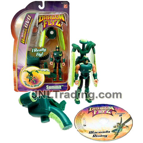 Year 2005 Dragon Flyz 5 Inch Figure - SUMMIT with Power Launcher and DVD (Ep.2 Warnado Rising)