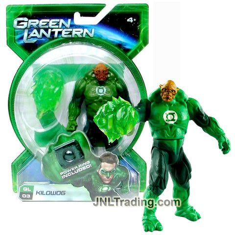 Year 2010 DC Green Lantern Movie Power Ring Series 5 Inch Tall Action Figure - GL03 KILOWOG with Energy Blast Adaptor and Ring For You