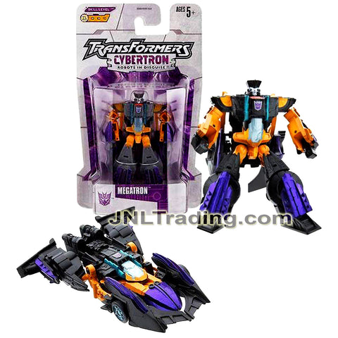 Year 2005 Transformers Cybertron Series Legends Class 3 Inch Tall Figure - Evil Villain and Leader of the Decepticons MEGATRON (Race Car)