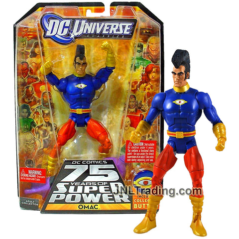 Year 2010 DC Universe Wave 15 Classics Series 6 Inch Tall Figure #2 - One Man Army Corps OMAC with Validus' Right Arm and Collector Button