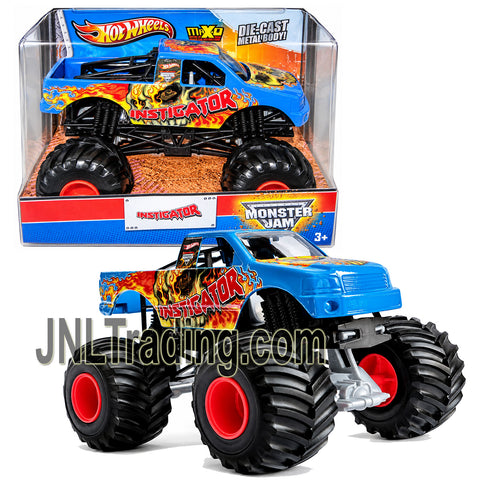 Year 2013 Hot Wheels Monster Jam 1:24 Scale Die-Cast Metal Monster Truck - INSTIGATOR X9027 with Working Suspension and 4-Wheel Steering