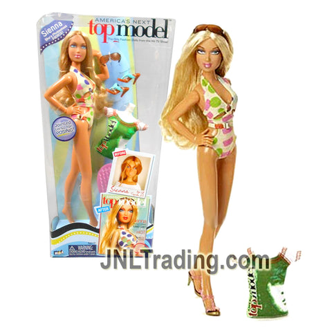 Year 2008 America's Next Top Model Photoshoot Fierce Series 10 Inch Doll - SIENNA with Glasses, Shirt, Shoes and Hairbrush
