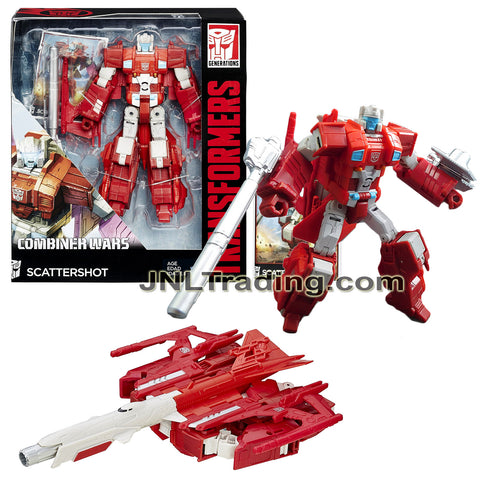 Year 2015 Transformers Generations Combiner Wars Voyager Class 7 Inch Tall Figure - SCATTERSHOT with Blaster, Shield and Collector Card (Jet)