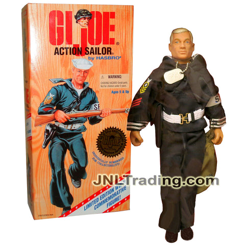 Year 1996 GI JOE World War II Classic Collection Series 12 Inch Tall Soldier Figure - Blonde ACTION SAILOR  with Hat, Gun, Duffel Bag and Rifle