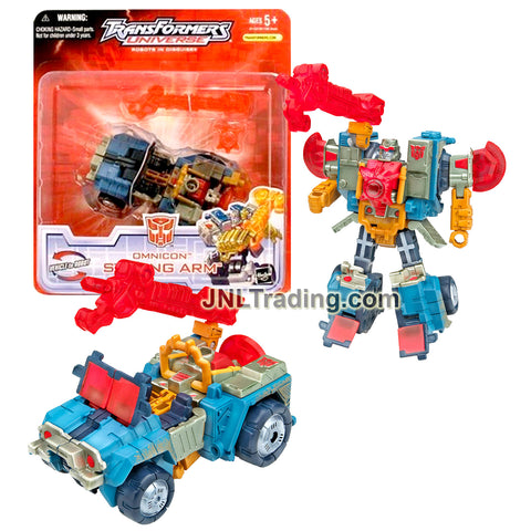 Year 2005 Transformers UNIVERSE Series Scout Class 4 Inch Tall Figure - Autobot OMNICON STRONG ARM with Cannon Blaster and Energon Star (ATV)