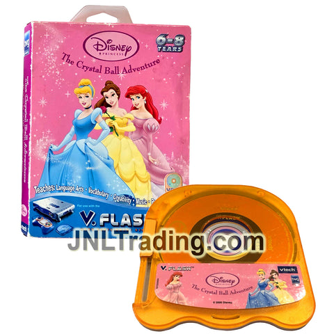 VTech V.Flash Home Edutainment System Disney Princess THE CRYSTAL BALL ADVENTURE (Teaches: Language Arts, Vocabulary, Creativity, Music and Problem Solving)