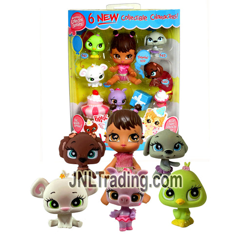 MGA Entertainment Bratz Lil' Angelz Series 4 Inch Doll Set - LIL' PARTY with Yasmin (#639), 5 Pets, Cake, Ice Cream and Gift Box