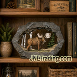 Regal Elites 5.5-Inch Moose Rock Arch Woodland Resin Figurine Rustic Cabin Home Décor 7-348/02