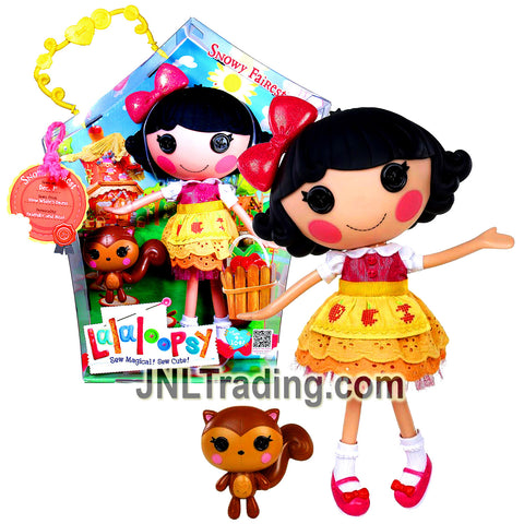 Lalaloopsy Sew Magical! Sew Cute! 12 Inch Tall Button Doll - Snowy Fairest with Pet Squirrel Plus Bonus Poster Inside