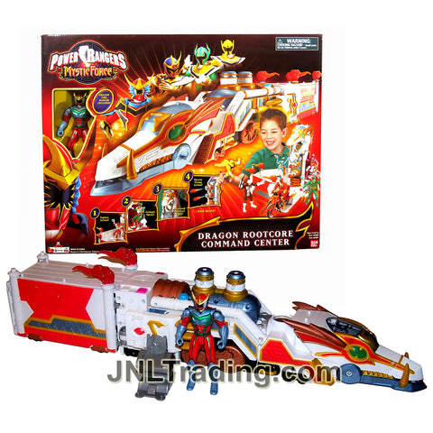 Year 2006 Power Rangers Mystic Force Vehicle Set - DRAGON ROOTCORE COMMAND CENTER with Mystic Light, Missile Launcher and Dragon Fire Ranger